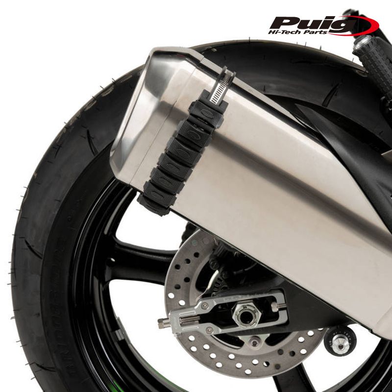Puig 21728N EXHAUST PROTECTOR [BLACK] 汎用 プーチ エキゾーストプロテクター