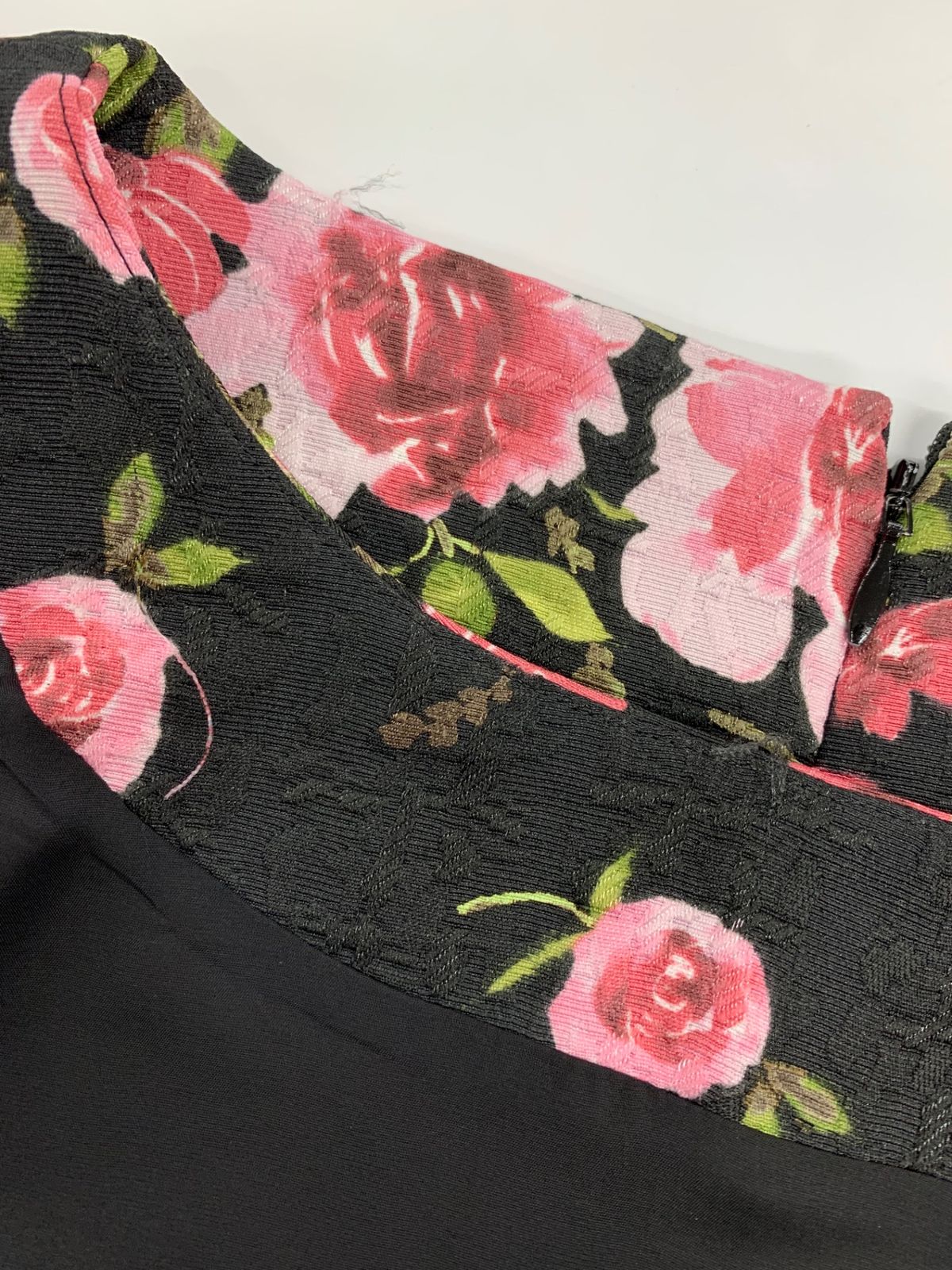 エムズグレイシー 211512 ワンピース 40 ブラック 花柄 IT762NOBHU3S