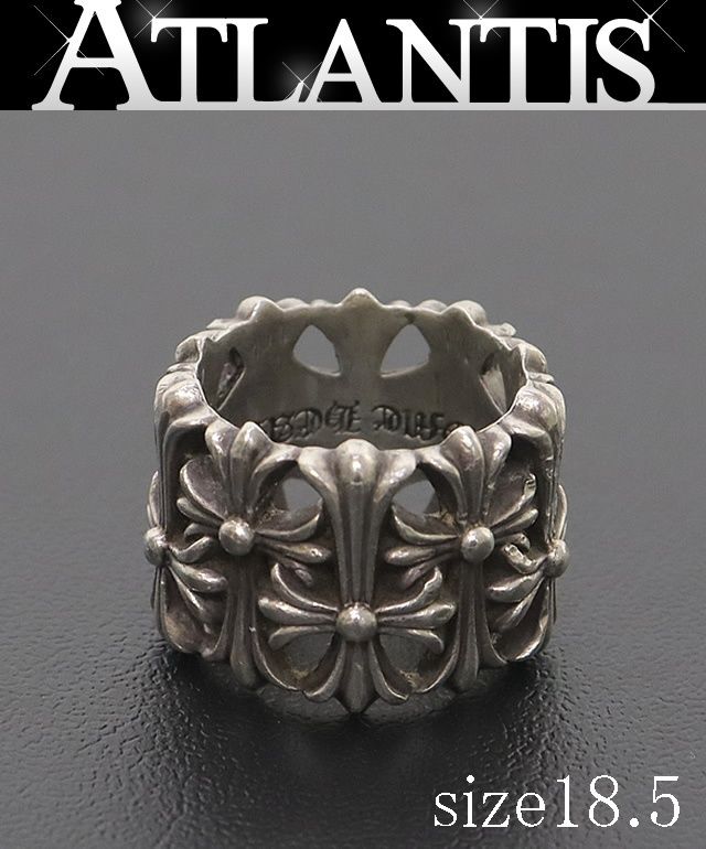 【国内正規品・保証書付き】 クロムハーツ クロス リング 指輪 Chrome Hearts BBGLGM CH CROSS 13号（1.7センチ） CHROME HEARTS フローラルクロスリング シルバー クロムハーツ