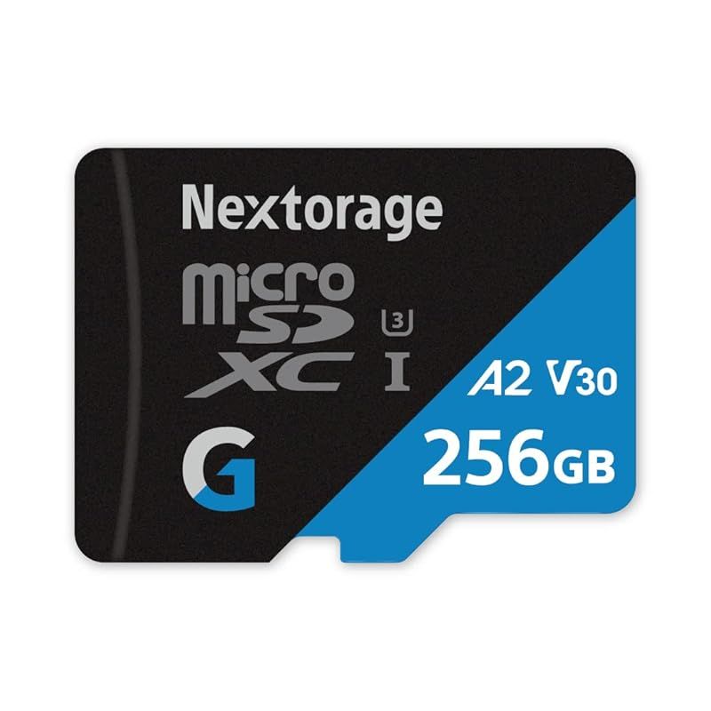 Nextorage ネクストレージ 国内メーカー 256GB microSDXC UHS-I U3 V30 A2 メモリーカード Gシリーズ Switch(スイッチ)動作検証済み SDアダプター付き ファイル復元ソフト付属 読み出し最大100MB/s 書き込み