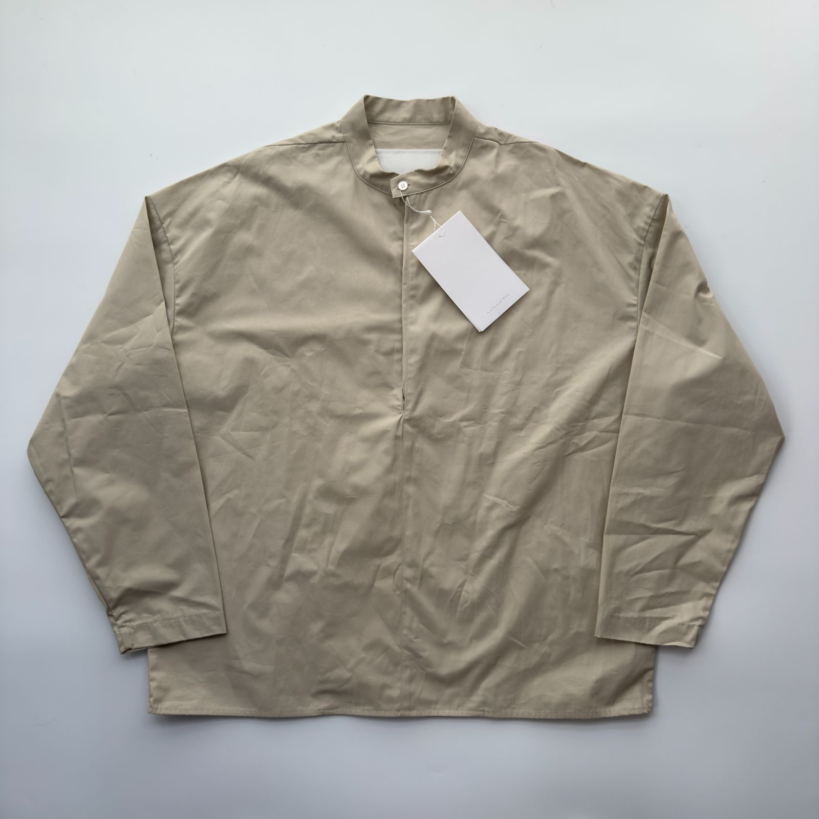 ♥品 nonnotte ノノット Draping Shirt Type C スタンドカラー プルオーバーシャツ 長袖 サイズ4 古着
