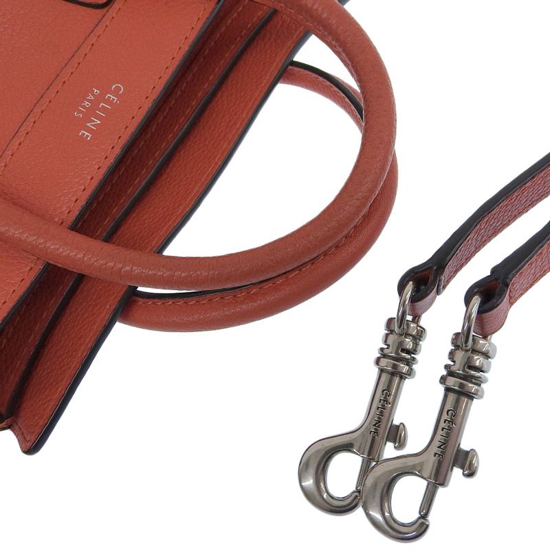 セリーヌ CELINE ラゲージ ナノショッパー 2WAYバッグ