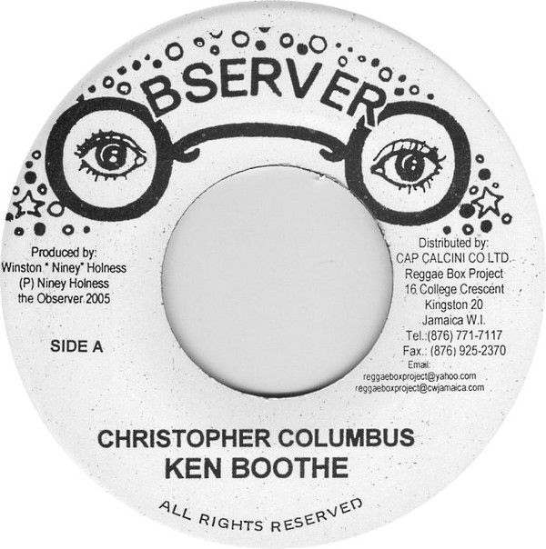 ジャマイカ7” Ken Boothe Christopher Columbus none Observer |00080