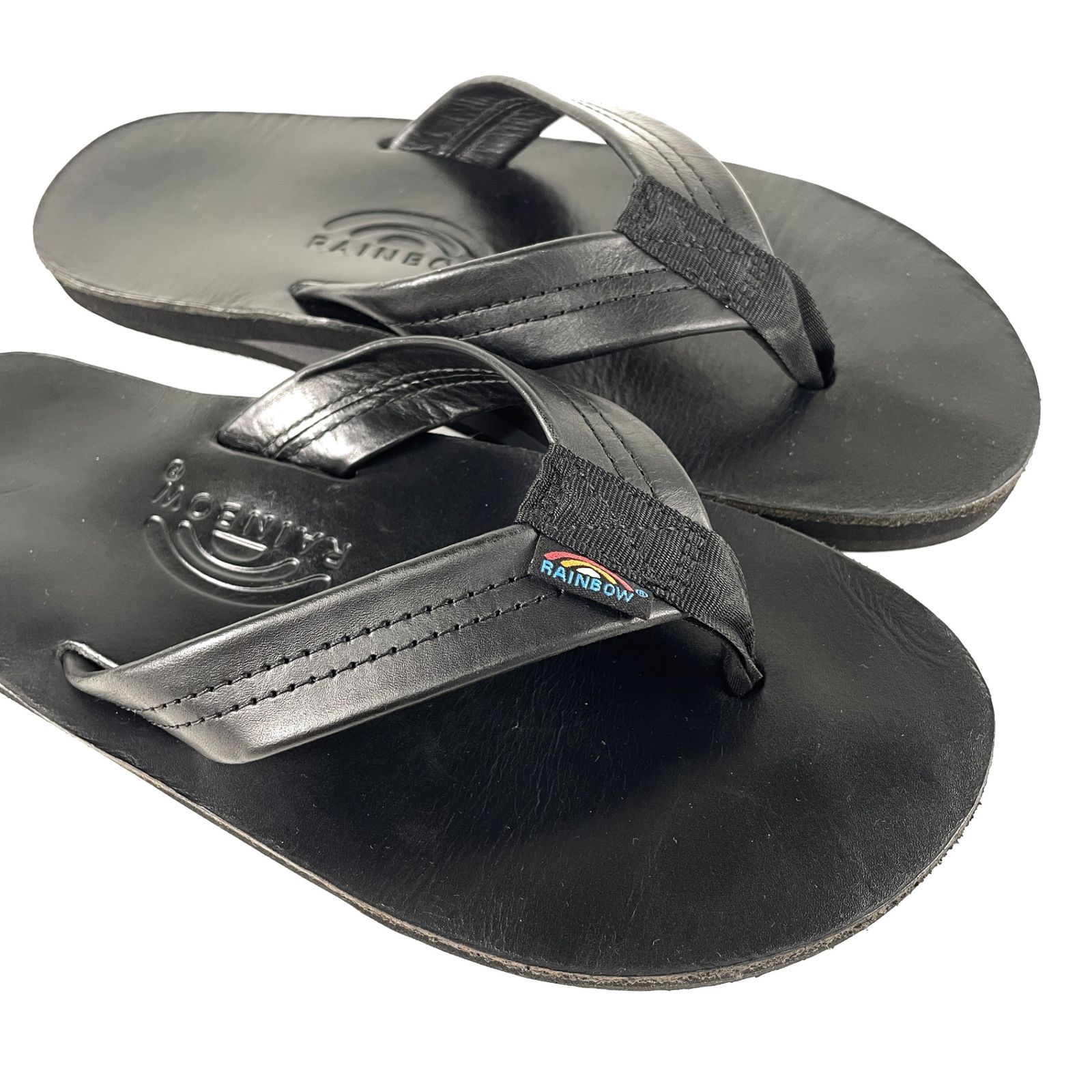 クラシックレザーシングルレイヤーサンダル