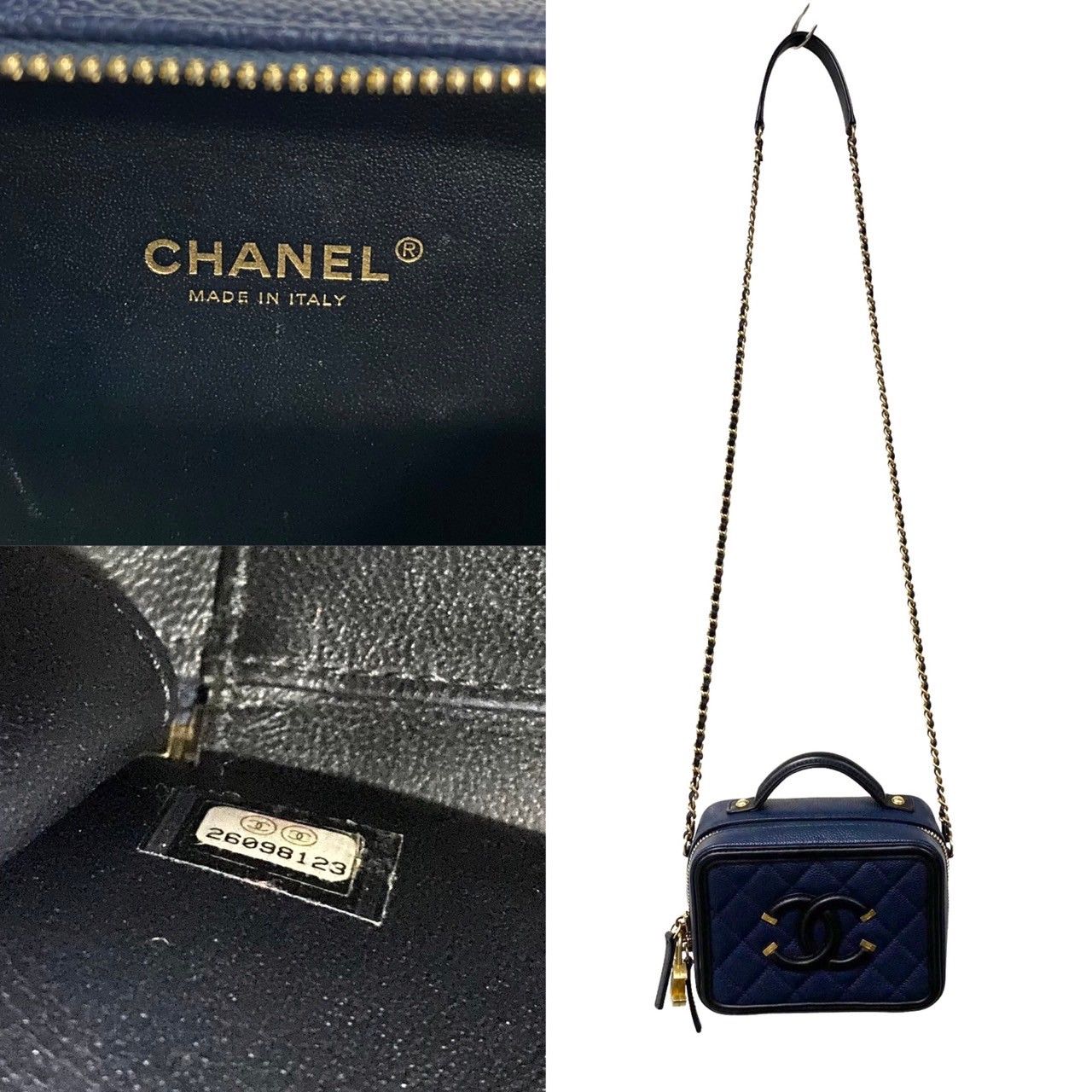 ほぼ未使用 袋付 シール カード有 26番台 CHANEL シャネル CC  