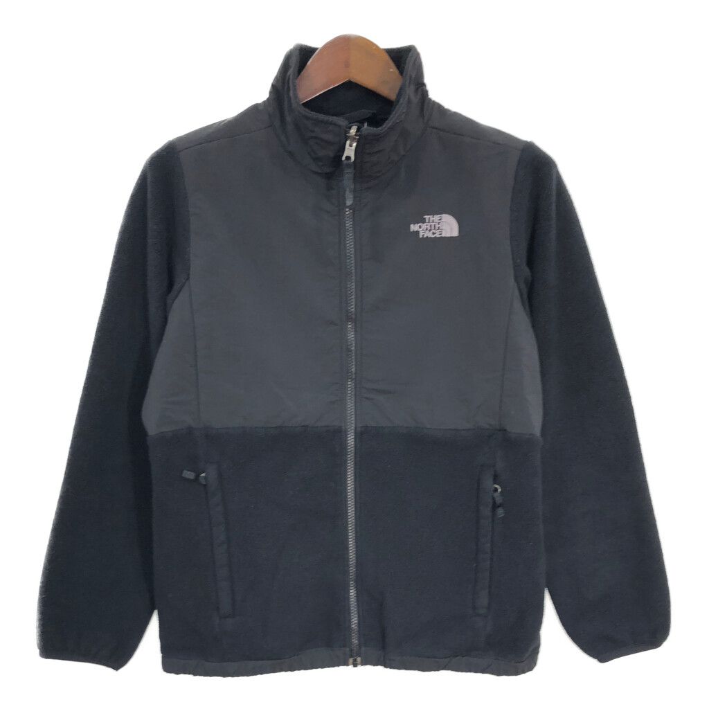 THE NORTH FACE ノースフェイス Denali デナリ フリースジャケット アウトドア ブラック (ガールズ XL) 中古 古着 S0208