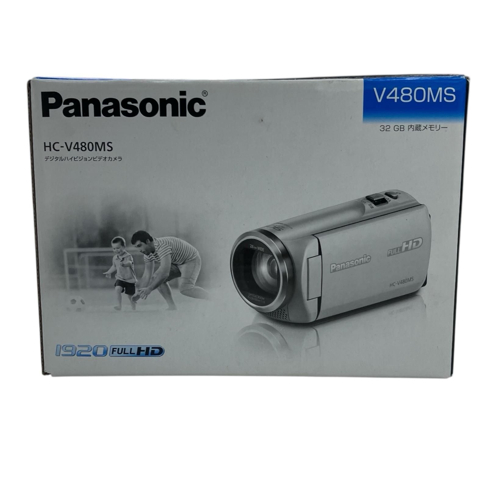 186000 現状品 Panasonic パナソニック デジタルハイビジョンビデオカメラ HC-V480MS ホワイト