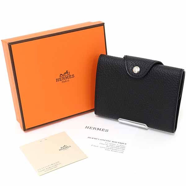 エルメス HERMES イリヤード コンパクト カードケース レザー B刻印  