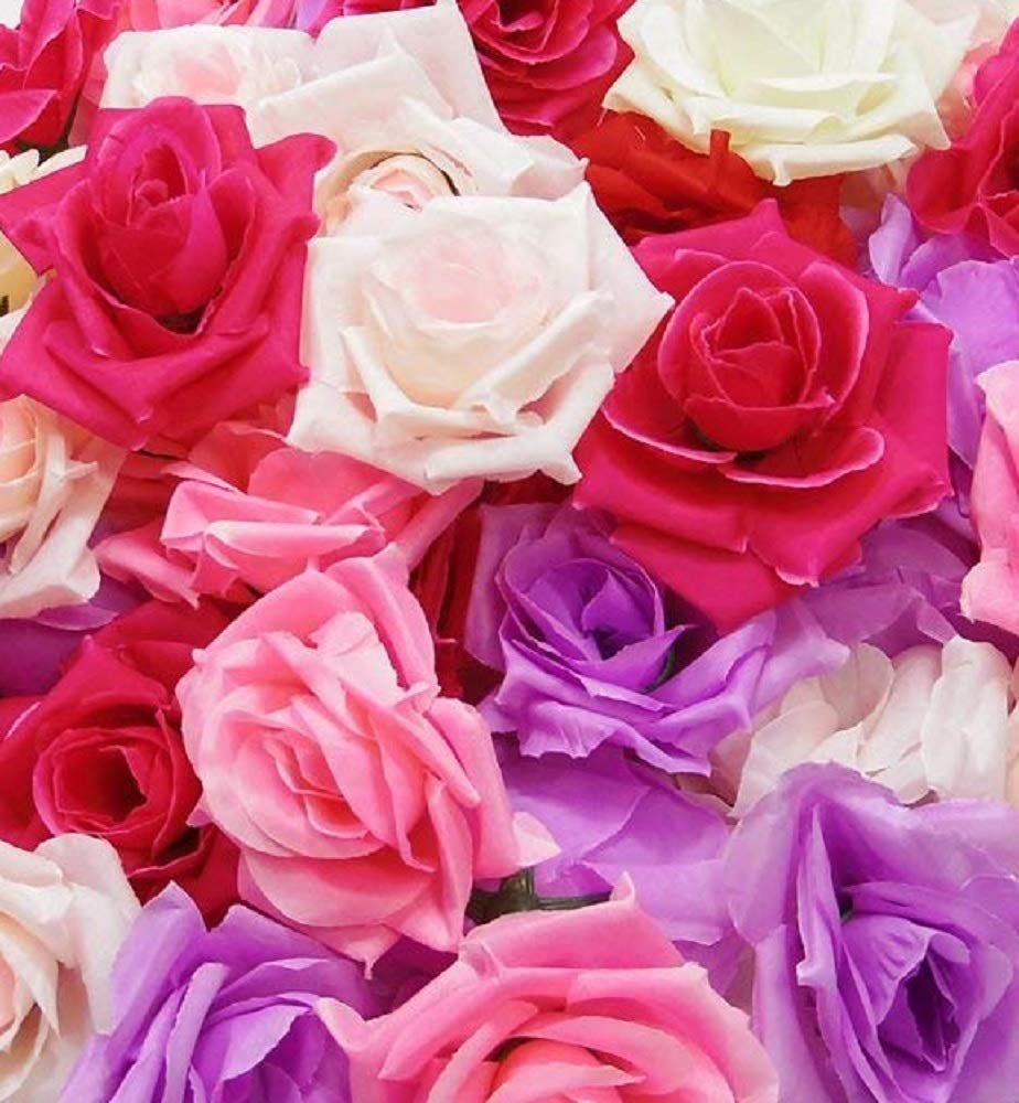 迅速発送】【glaystore】 バラ 造花 ローズ 薔薇 アレンジ 8センチ 50