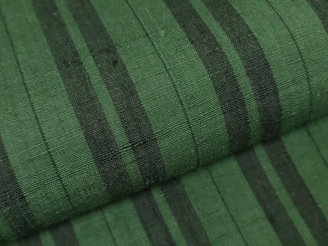 平和屋本店□極上 天然藍 藍染紬 国選定 現代の名工 古庄紀治 反物