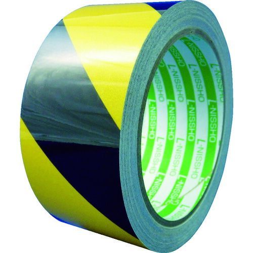 日東エルマテ 粗面反射テープ ５０ｍｍｘ１０ｍ イエロー ブラック