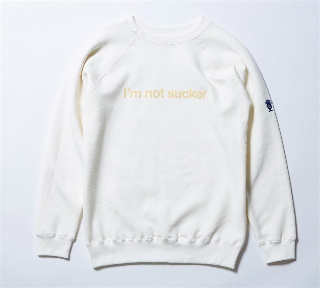 【新品】6ヤードボックス 　I'm not sucker　スウェットシャツ　アイボリー　サイズＭ・Ｓ