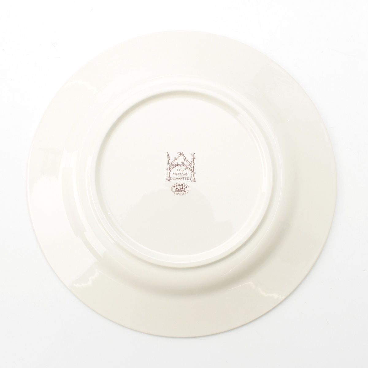 エルメス LES MAISONS ENCHANTEES メゾン アンシャンテ ソースボード 大皿 プレート 食器 ホワイト 27㎝