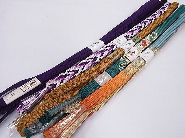 平和屋2□和装小物 帯締め全て未使用10本 花やわらぎ 高麗組 くみひも