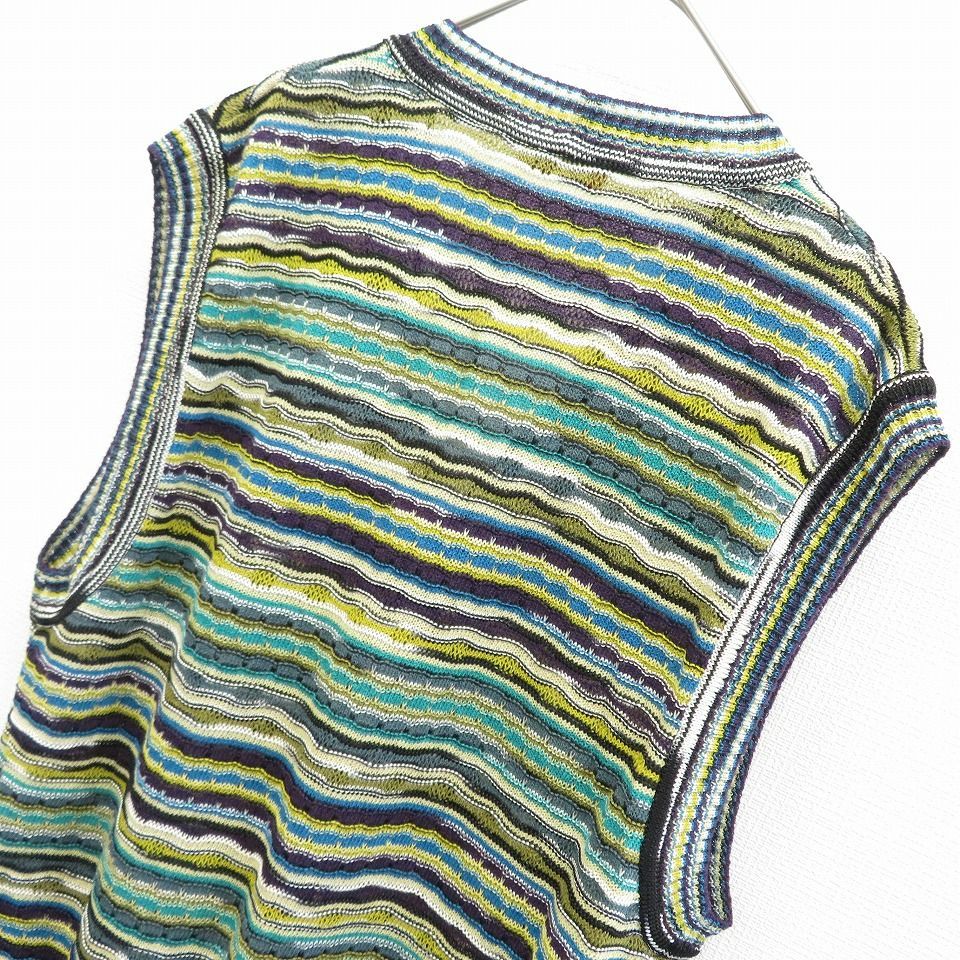 ミッソーニ MISSONI イタリア製 ベスト ジレ 900360i - メルカリ
