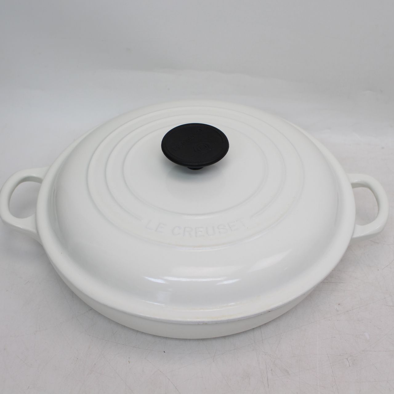 ル・クルーゼ ホワイト 両手鍋 蓋付き Le Creuset ホワイト 両手鍋 蓋付き ル・クルーゼ ホワイト 両手