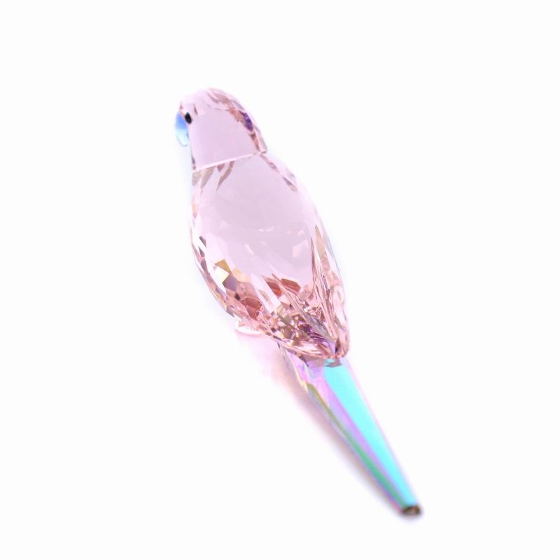スワロフスキー SWAROVSKI Jungle Beats ピンクのインコ Cha Cha 置物