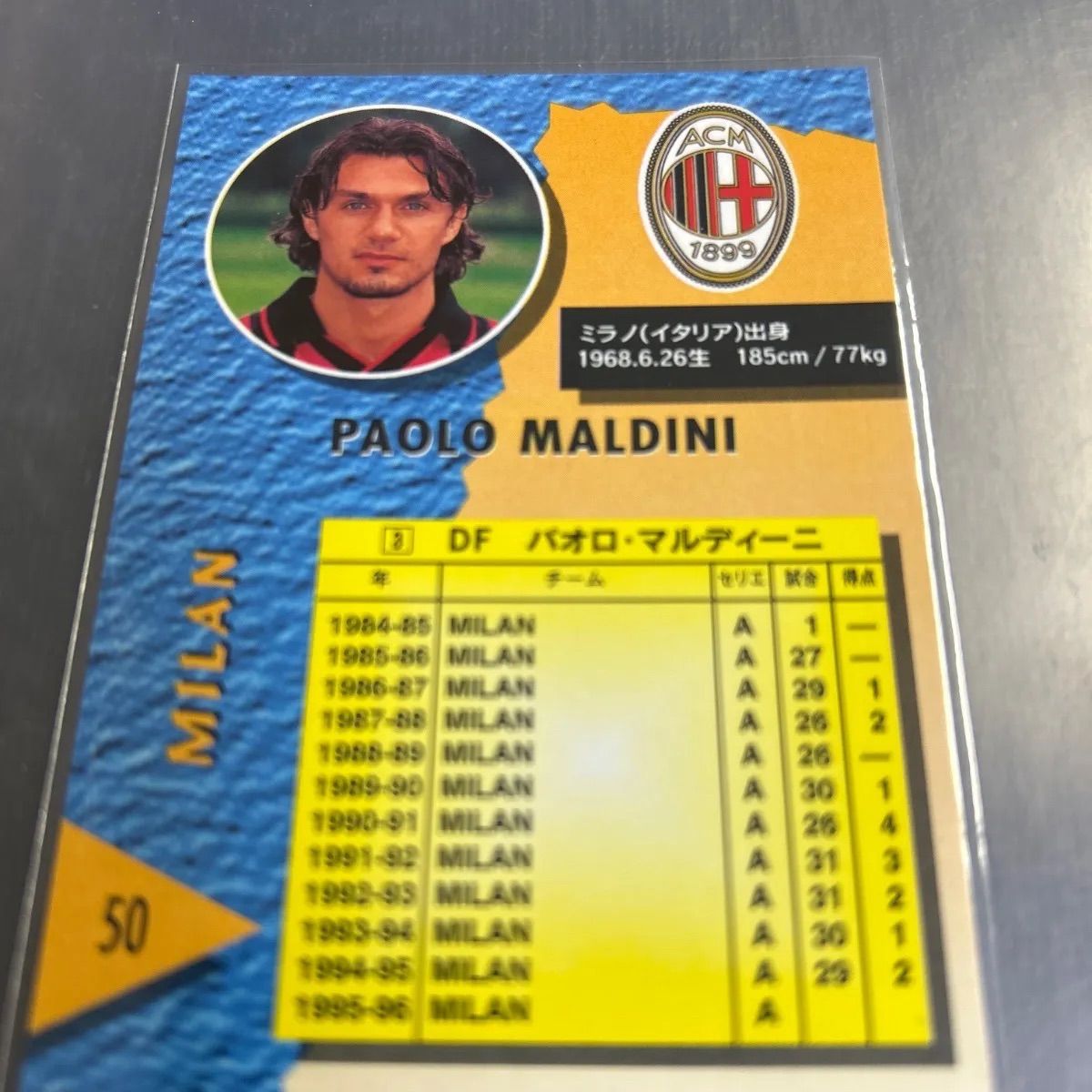 1996-97 acミラン マルディーニ 1996 Panini Calcio Serie A パウロ マルディーニ ACミラン No