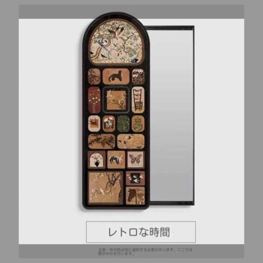 プッシュプル 全身鏡隠し式姿見隠し装飾画埋蔵式玄関鏡壁掛け画