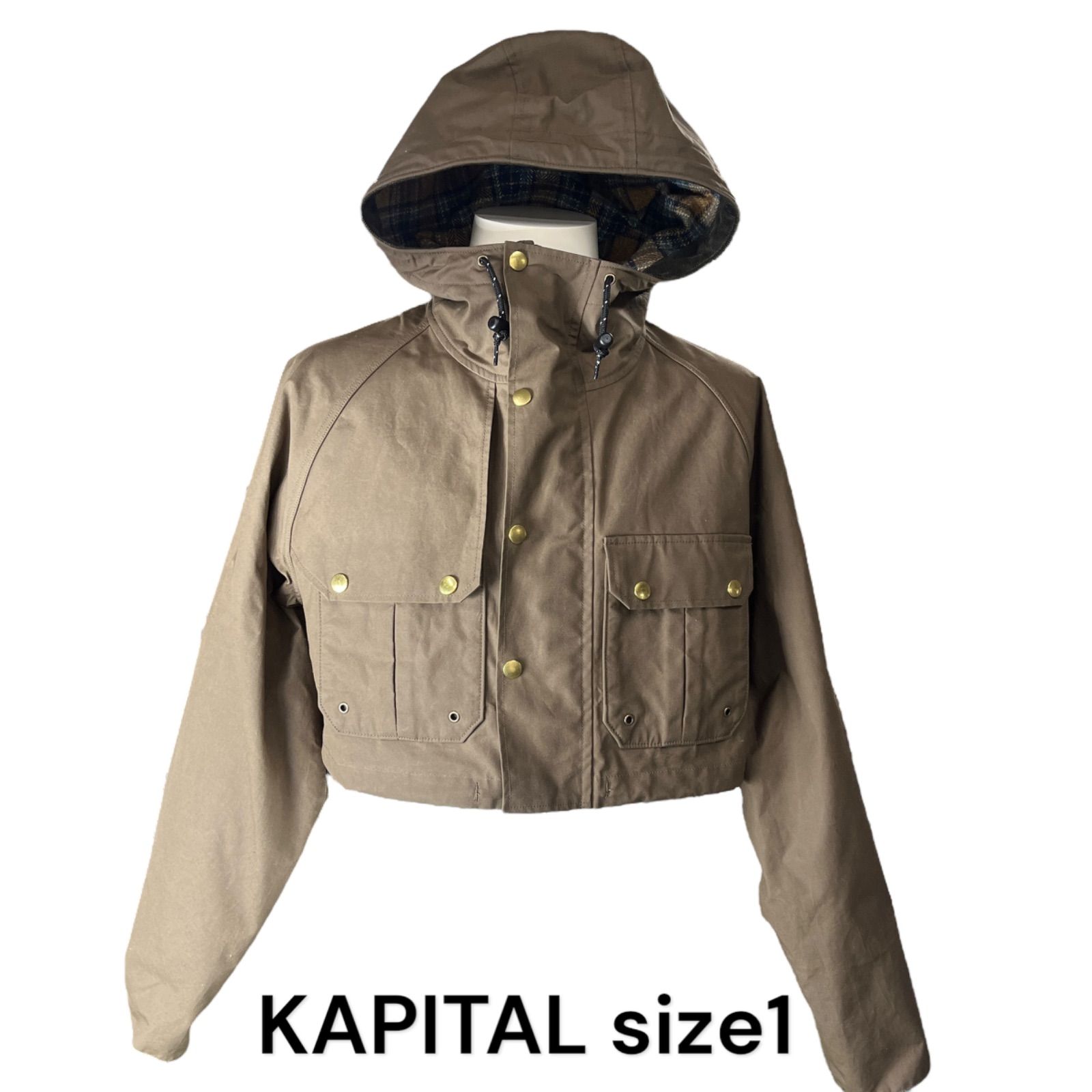 美品 キャピタル KAPITAL ブルゾン コットンウェザー オイル
