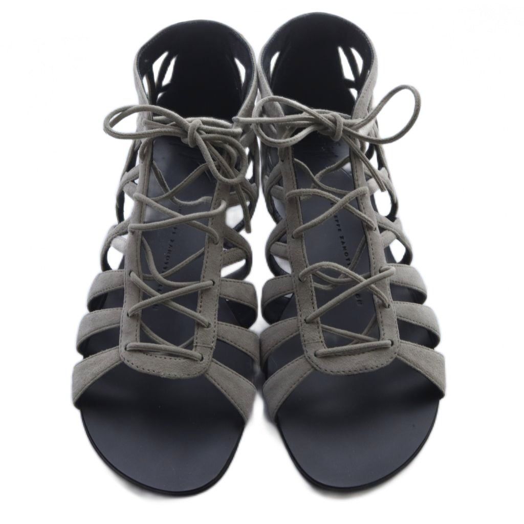ジュゼッペザノッティデザイン サンダル レースアップ 36.5 グレージュ
