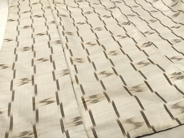 平和屋着物○重要無形文化財 本場久米島紬 ゆうな染 手織 正絹 逸品  