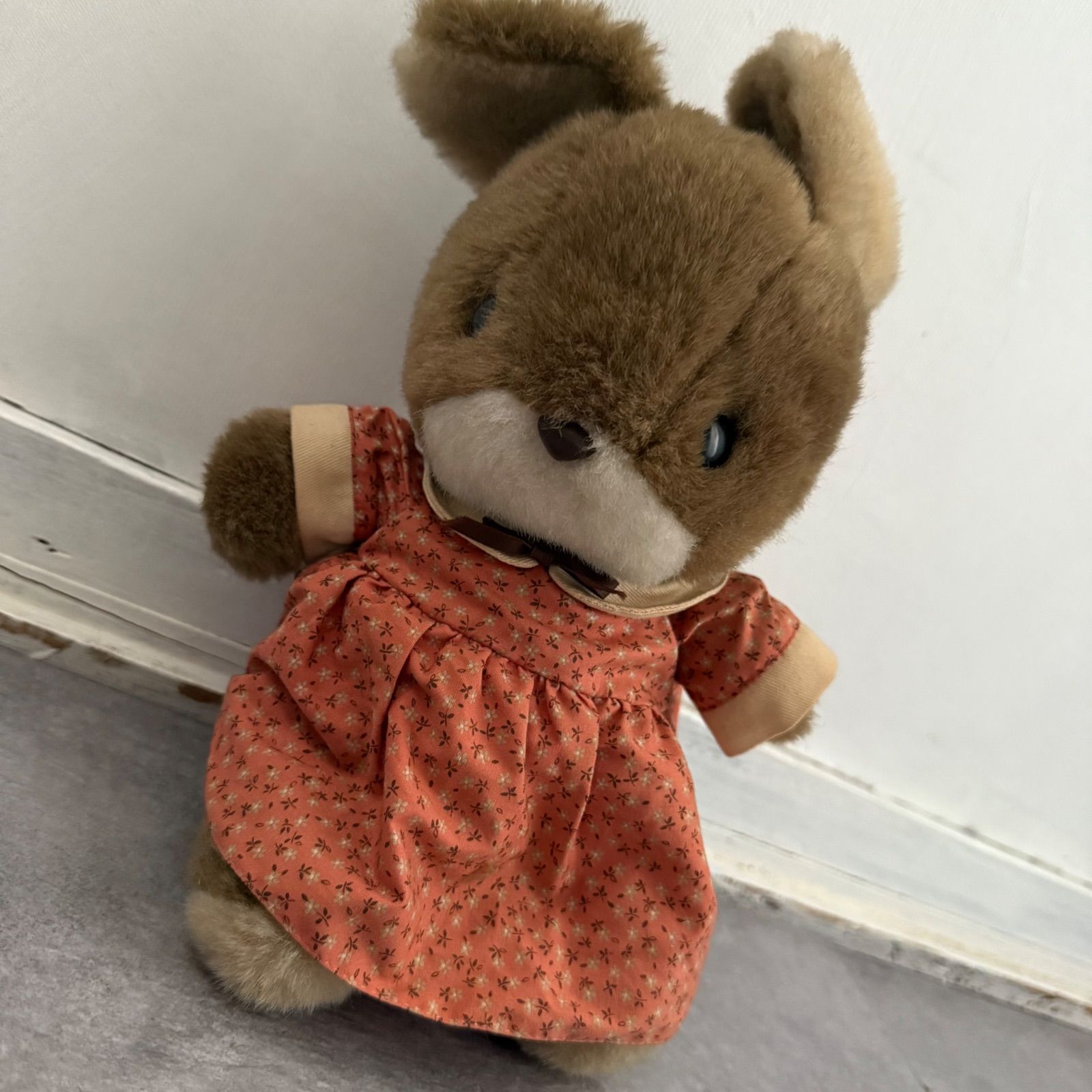サンアロー うさぎ ぬいぐるみ レトロ 昭和 レア レトロ サンアロー うさぎ ぬいぐるみ 大きめ お洋服