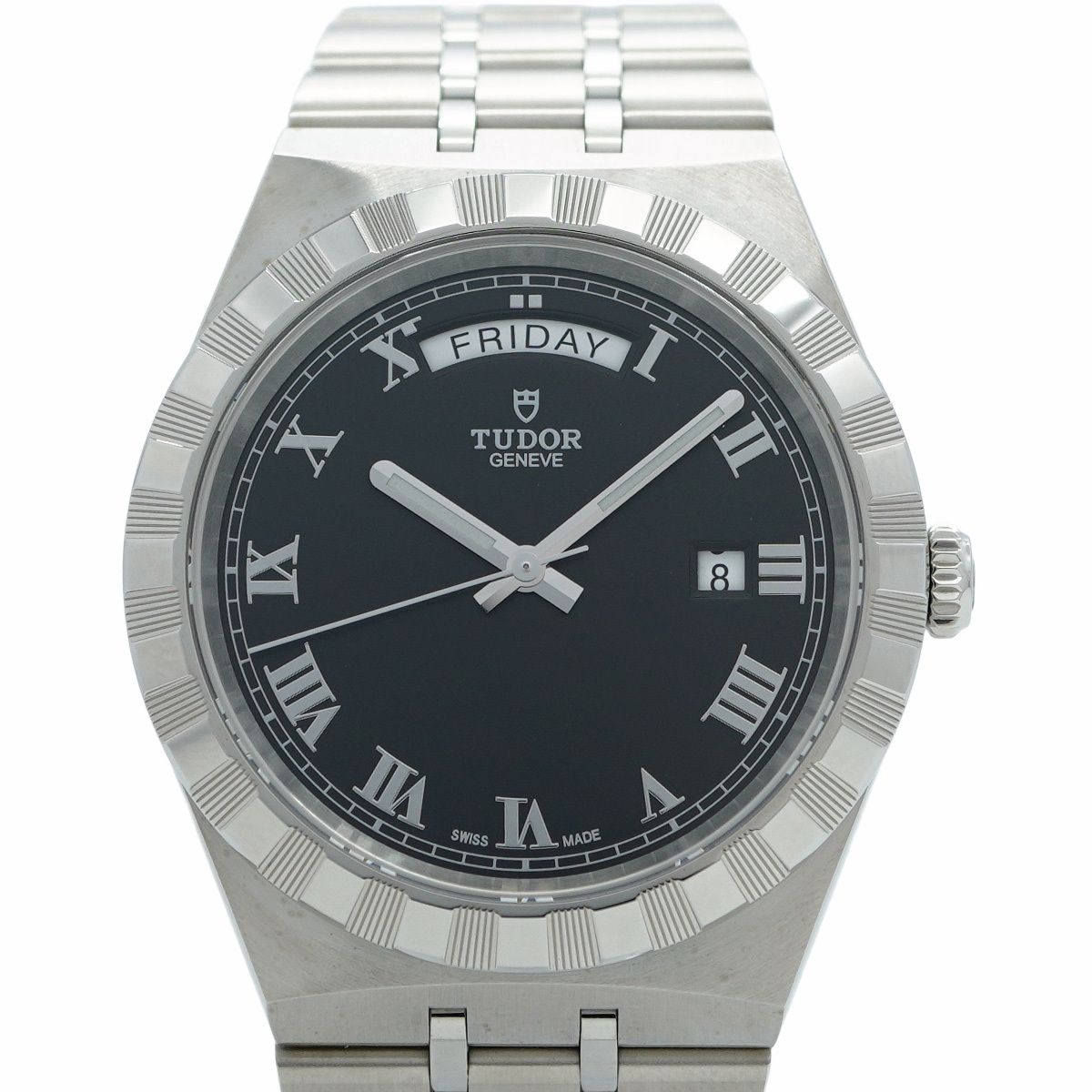 5wwm0263 チュードル ロイヤル 28600 黒文字盤 腕時計 メンズ