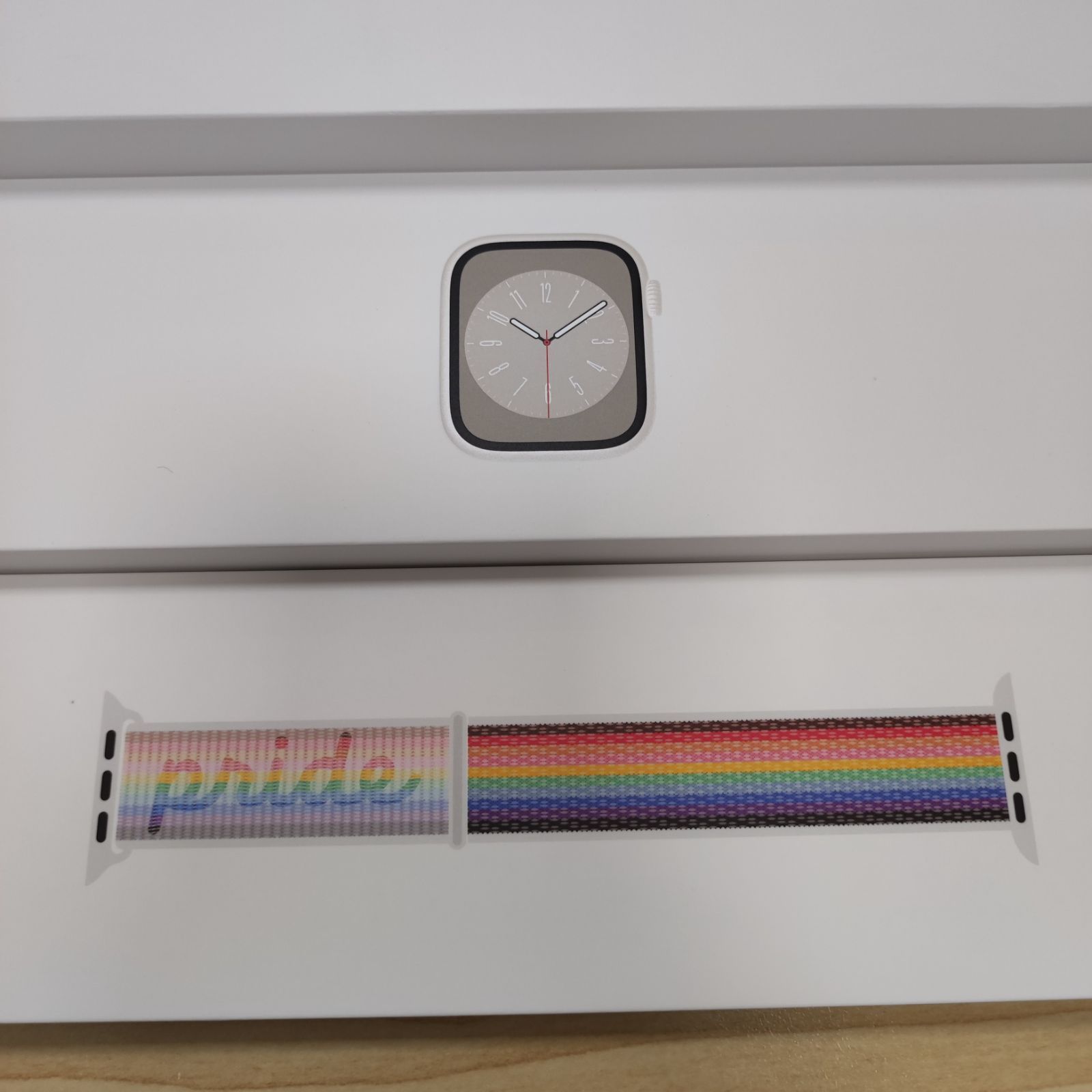 未開封品] Apple Watch series8 41mm スターライト GPSモデル / Pride