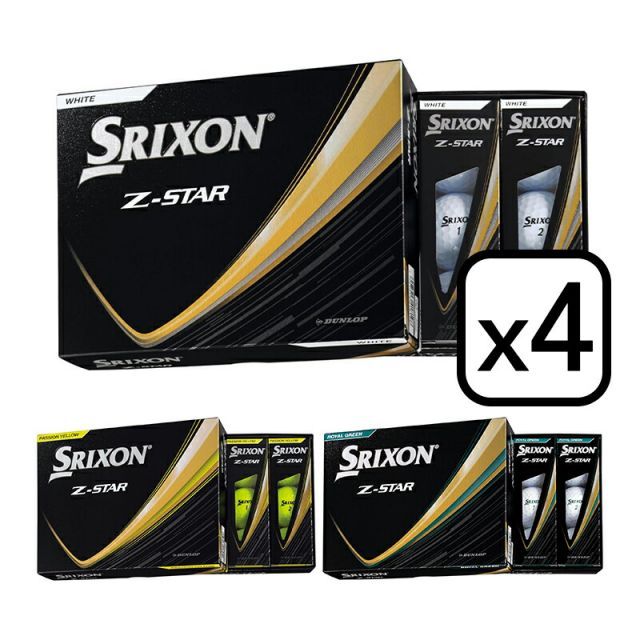 SRIXON Z-STAR ゴルフボール スリクソン ゼットスター ボール 4ダースセット 12個入りｘ4 日本正規品