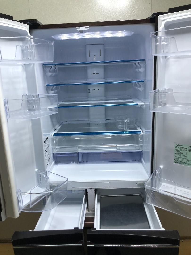 中古 503L 6ドア冷蔵庫 三菱/MITSUBISHI　MR-MX50E　2019年製 　公田店 中古 三菱 冷蔵庫 MR-MX50E-ZT1 フレンチドア 503L スマート大容量