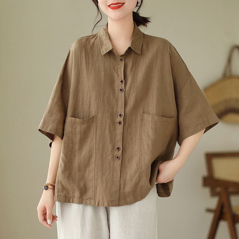 はせ☆眠れる森の美女 長袖Tシャツ 70周年 シャツ レディース ゆったり トップス 森ガール 体型カバー