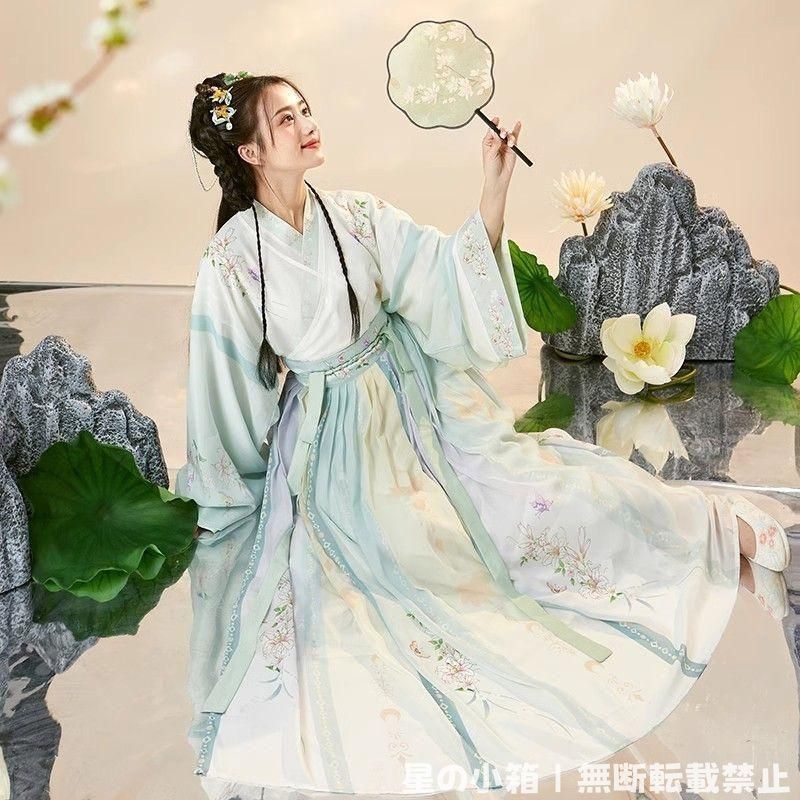 豪華刺繍 漢服 かんふく 古風衣装 レトロ風 中華ロリータ コスプレ ワンピース 唐装 仙女服 中華風 美しい刺繍 撮影会 舞台演出 推し活 仮装 HF-265