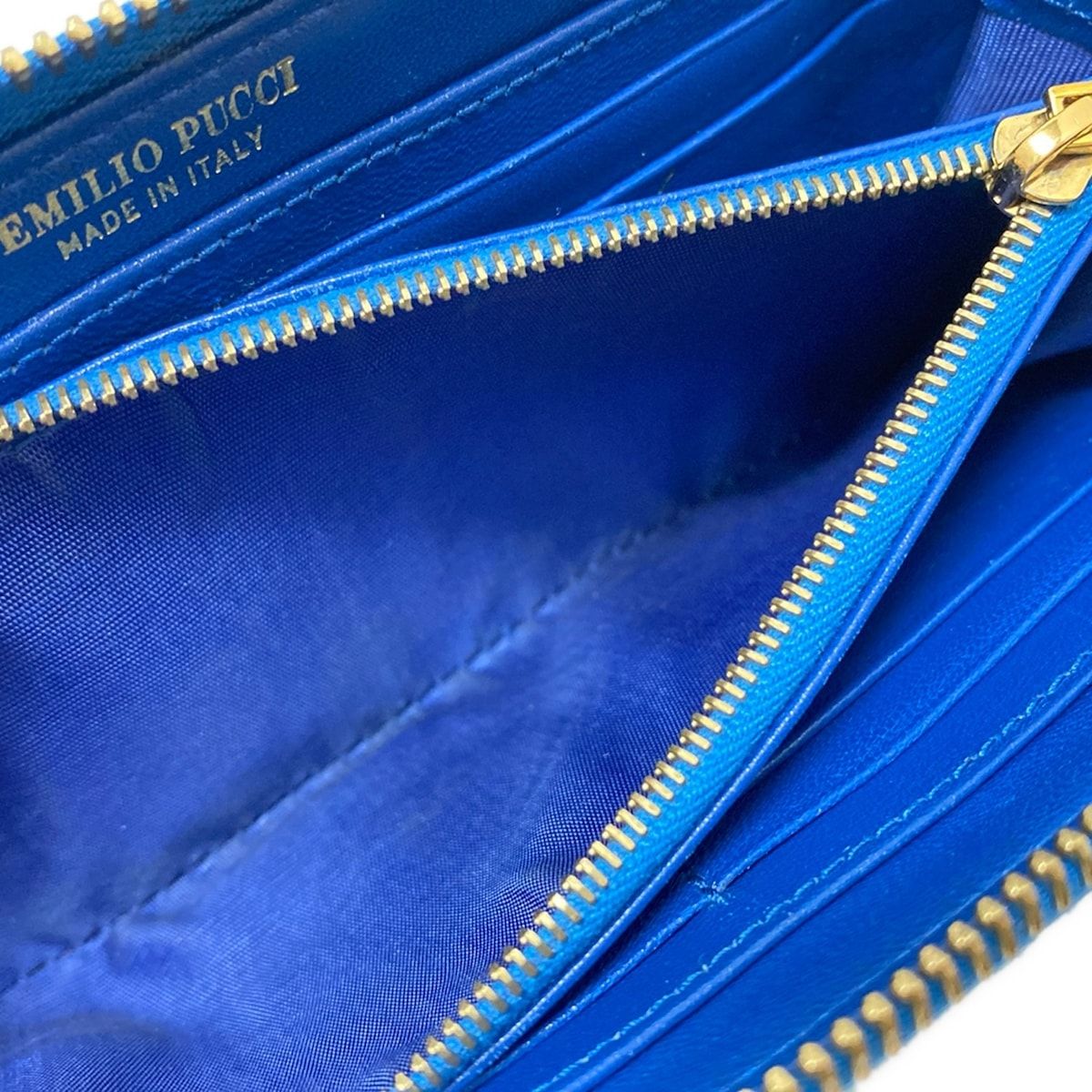 EMILIO PUCCI(PUCCI)(エミリオプッチ) 長財布 - ブルー×ライトブルー 