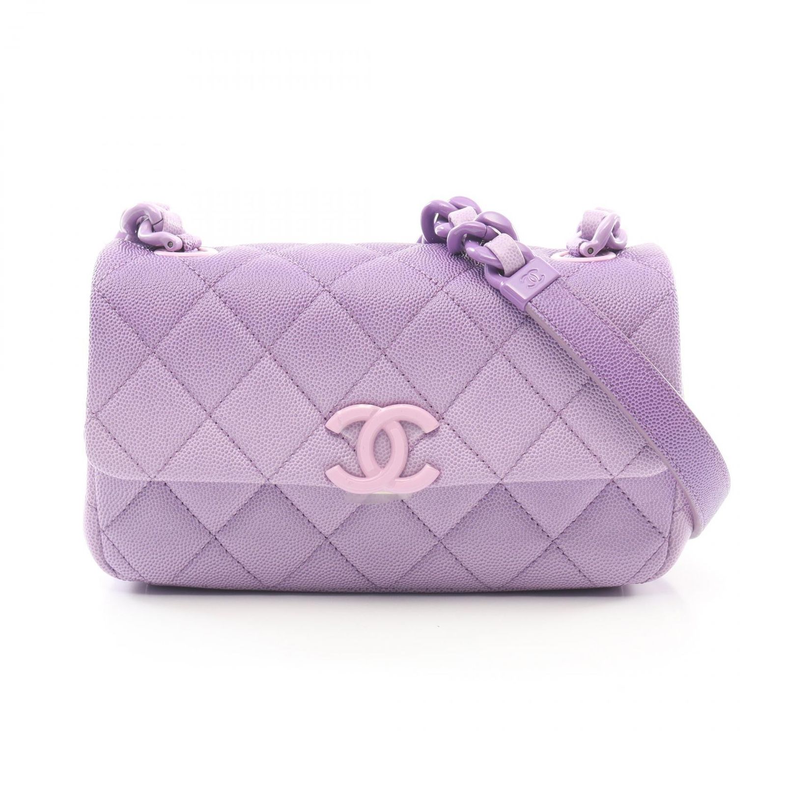 シャネル CHANEL ショルダーバッグ ミニマトラッセ AS4598 パープル  