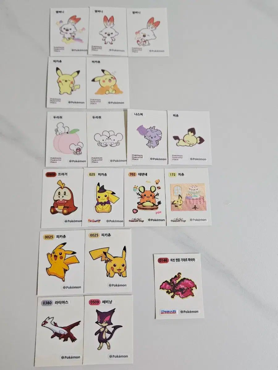 ポケットモンスター デコキャラシール レア ステッカーシール まとめ