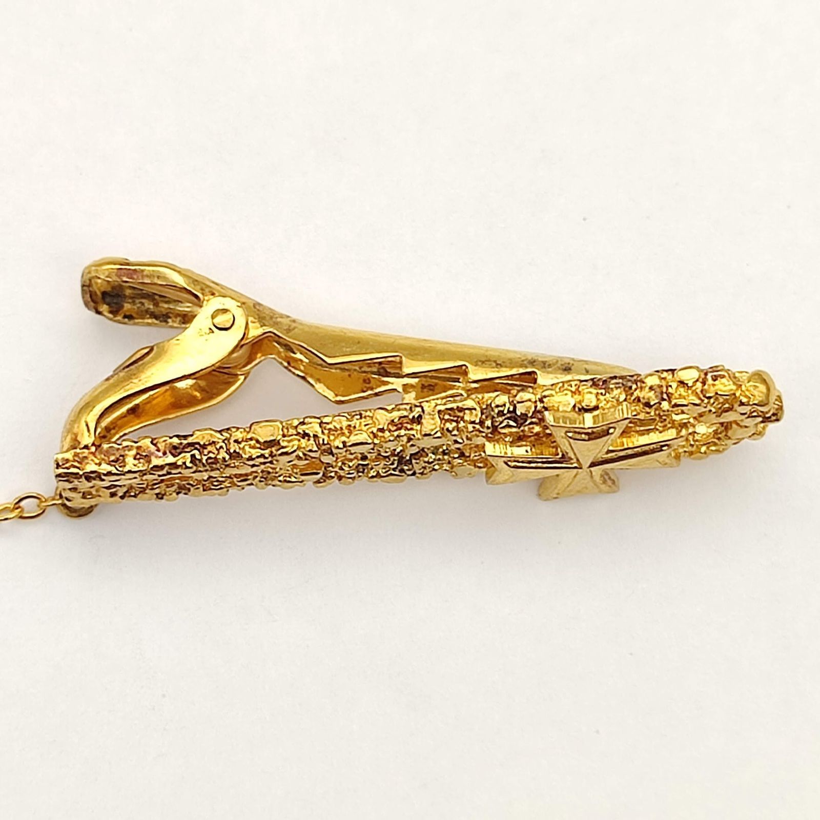【美品】ヴァシュロンコンスタンタン　ネクタイピン　シルバー　ロゴ刻印　フォーマル 美品】ヴァシュロンコンスタンタン ネクタイピン シルバー ロゴ