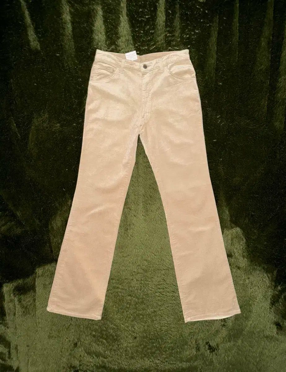 31 ラングラー 텍스쳐드 ブーツカット パンツ ベージュ MADE IN JAPAN