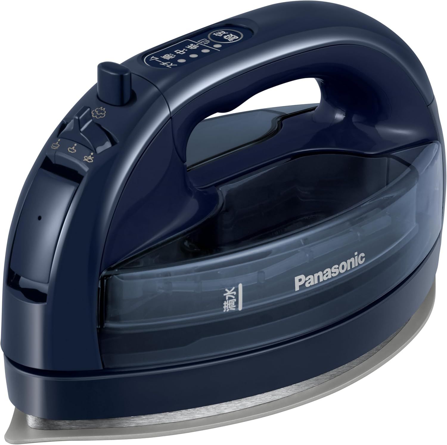 パナソニック Panasonic 2025 コードレス パナソニック コードレススチーム Wヘッドアイロン セラミックコート 除菌 ダークブルー カルル NI-WL508-A