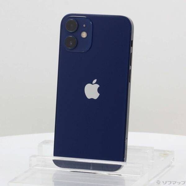中古品〕 iPhone12 mini 64GB ブルー MGAP3J／A SIMフリー【196