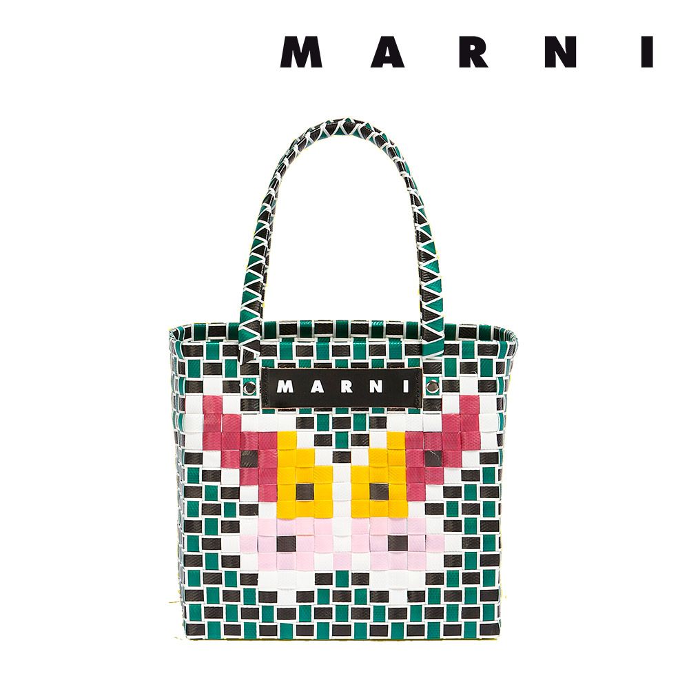 マルニ フラワー カフェ MARNI FLOWER CAFE レディース カバン フラワーバスケット バタフライ モチーフ かごバッグ  【返品交換不可】