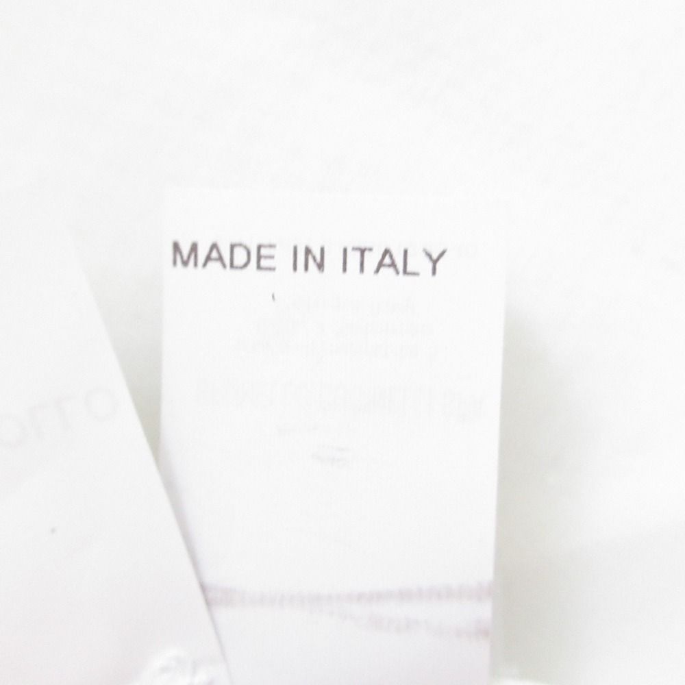 美品 BRUNELLO CUCINELLI ブルネロクチネリ モニーレ チェーン ノースリーブ Vネック コットンシアーブラウス シャツ S ホワイト レディース 古着 中古 美品 BRUNELLO CUCINELLI ブルネロクチネリ モニーレ チェーン