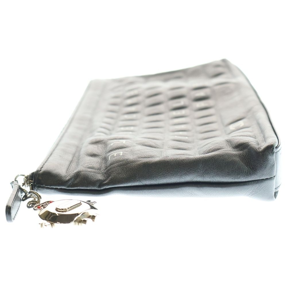 CHANEL シャネル キーボード レザークラッチバッグ ブラック 24番台 レディース DECORATOM_COM_BR