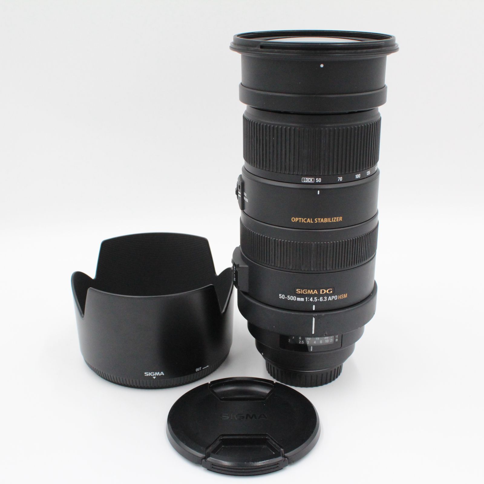 クモリあり。★良品★ SIGMS シグマ APO 50-500mm F4.5-6.3 DG OS HSM キヤノン用