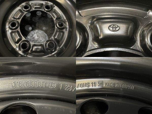 新車外し TOYOTA トヨタ 200系ハイエース 純正ホイール 純正スチール 