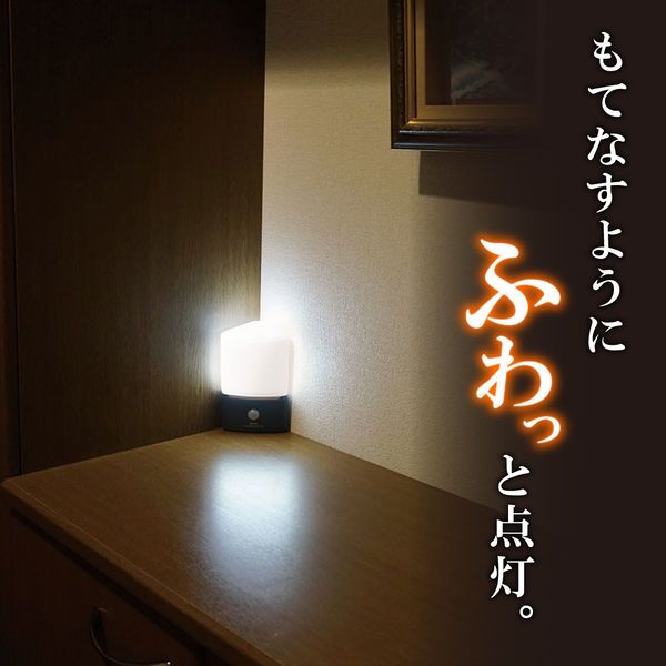 まとめ買い ELPA もてなしのあかり LED 明暗人感センサーライト 据置 コーナー型 HLH-2202 ×3セット