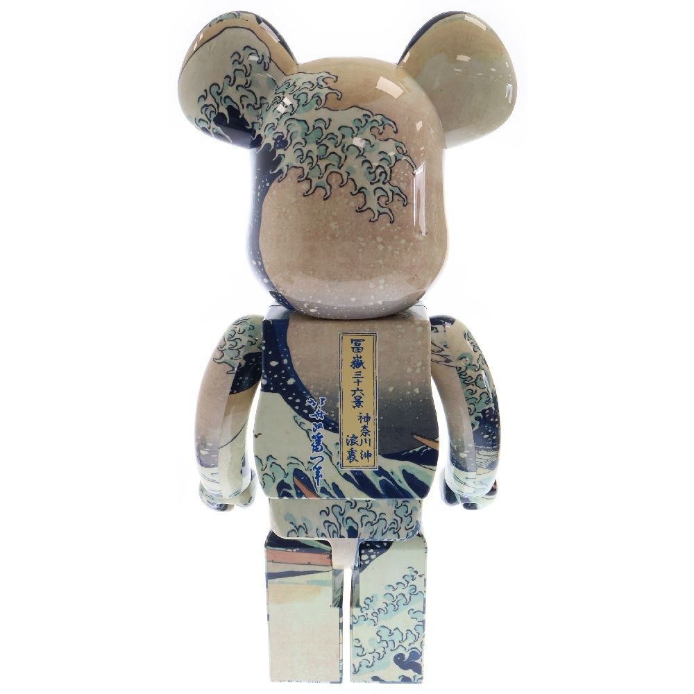 MEDICOM TOY (メディコムトイ) BE@RBRICK Katsushika Hokusai Kanagawaokinamiura 1000% ベアブリック  葛飾北斎 神奈川沖浪裏 フィギュア 人形 マルチカラー 1000% - メルカリ