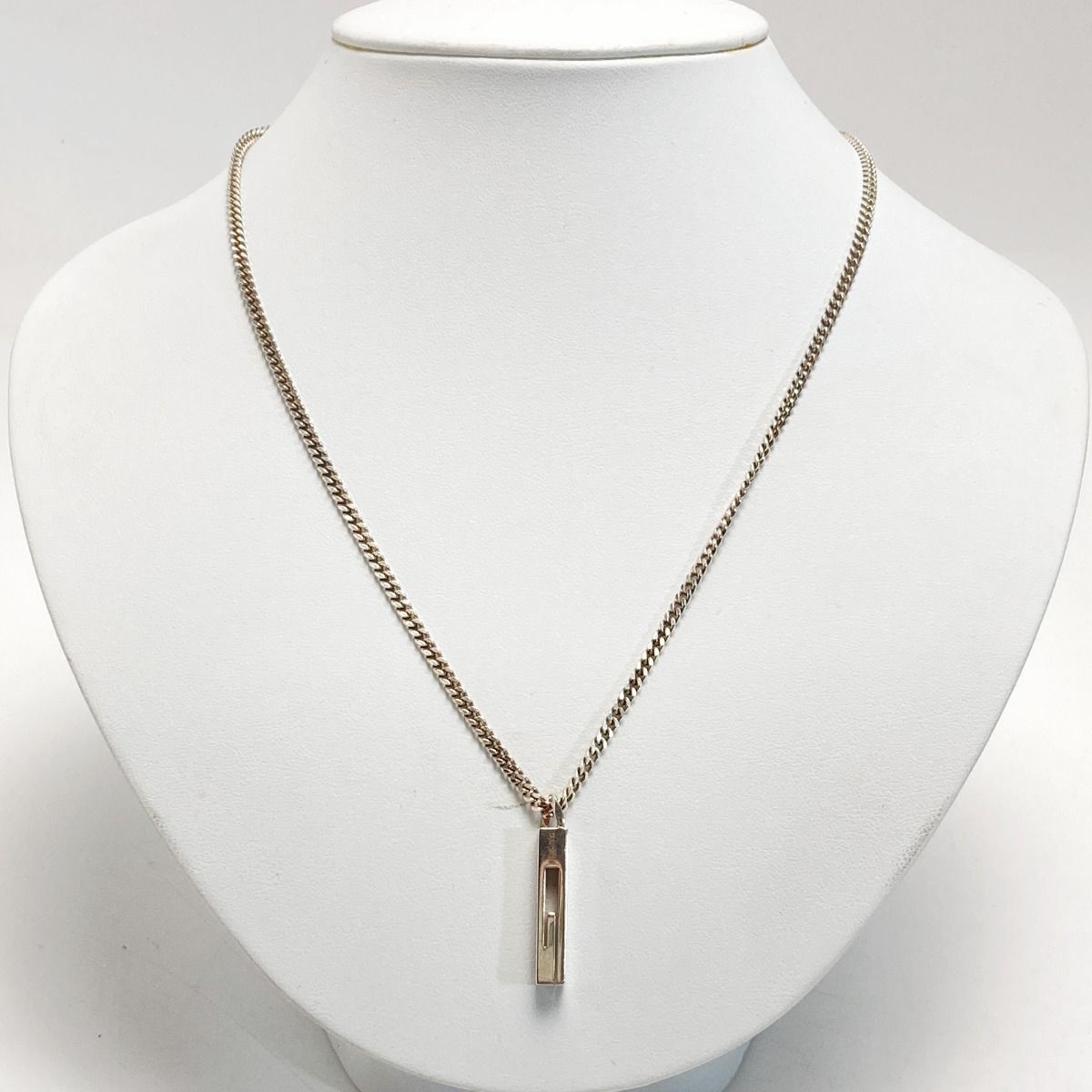 GUCCI グッチ Gマーク ネックレス シルバー Ag925 カットアウトG  