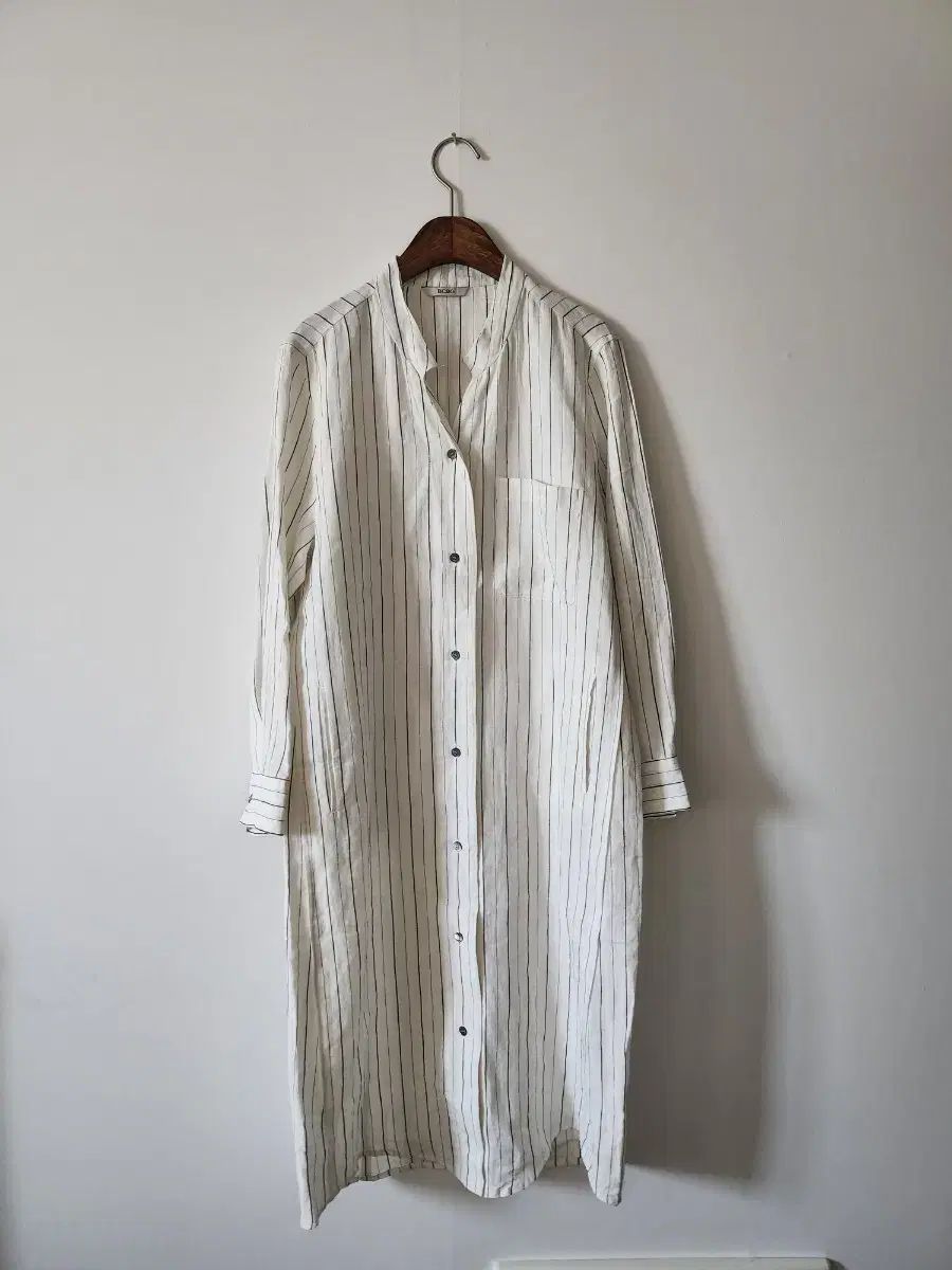 BCBG リネン 100 ロング ワンピース