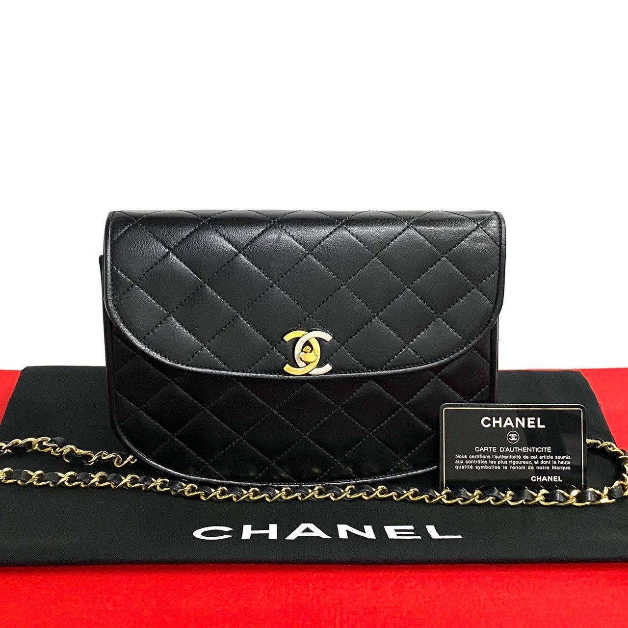 極 美品 カード シール有 1番台 CHANEL シャネル マトラッセ パリ限定 ココマーク レザー チェーン ショルダーバッグ ブラック 78815  - メルカリ